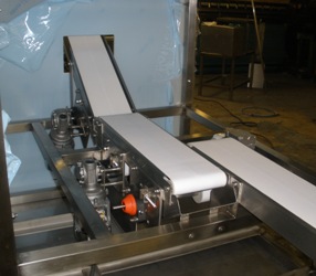 small inclined conveyor system